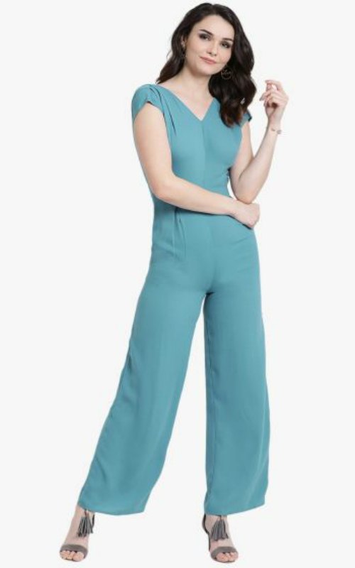 Cap Sleeves Jumpsuit