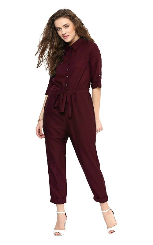  Crepe Rollar Jumpsuit 