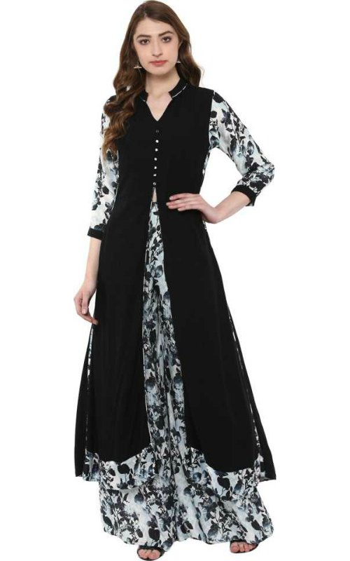 Floral Print Straight Kurta