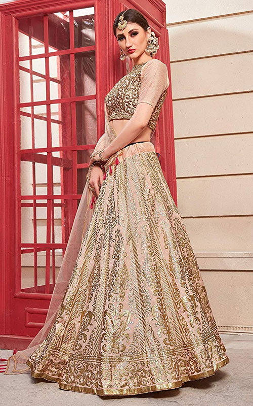 Foil Thai Silk Lehenga choli 