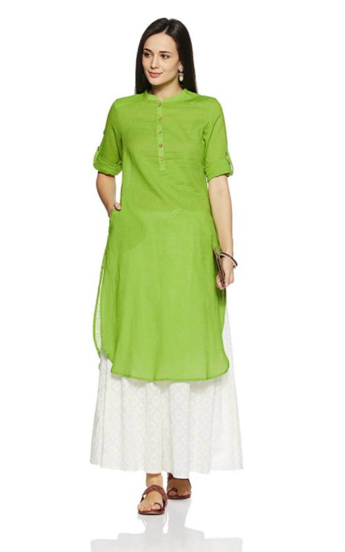 Indigo Green Straight Kurta