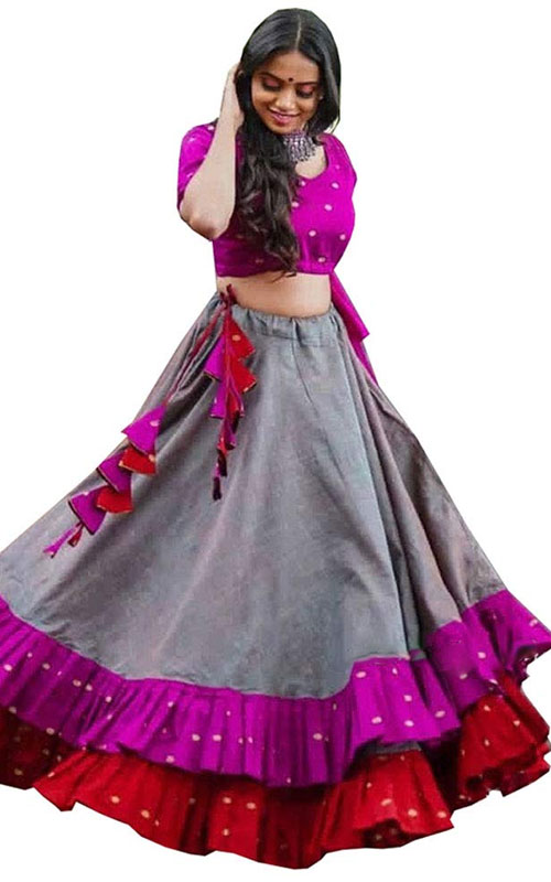 Ruffled Lehenga Choli