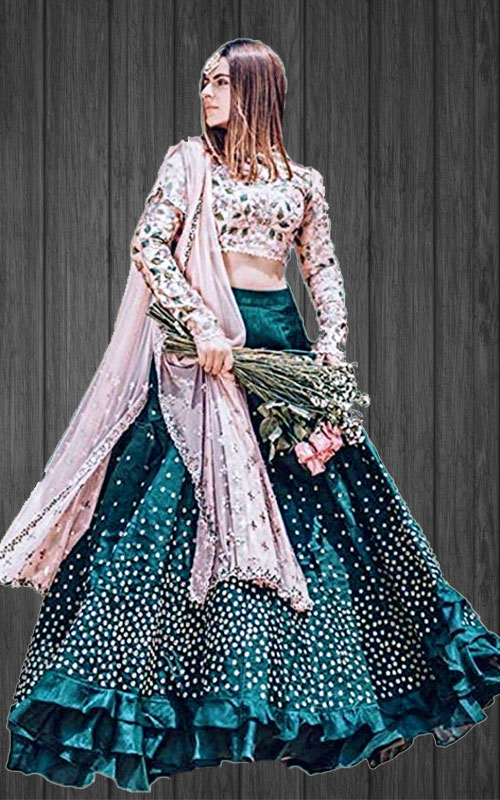 Silk Embroidered Lehenga Choli