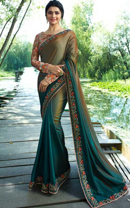 Party Wear Surat Saree (Satin)