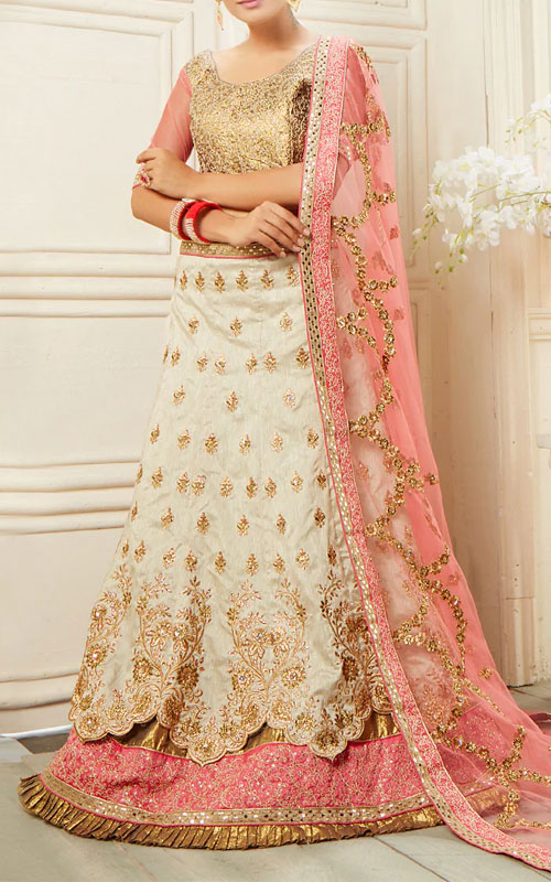 Banglori Silk A-Line Lehenga