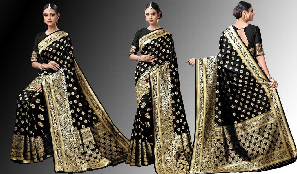 Dharmavaram Saree (Black)