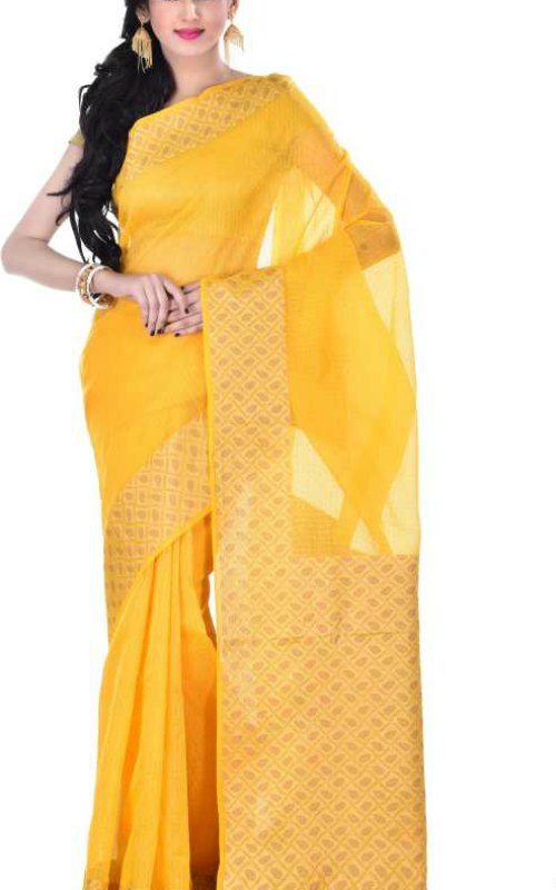  Gold Banarasi Organza Saree