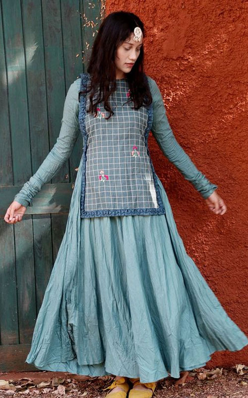 Kurti style lehenga