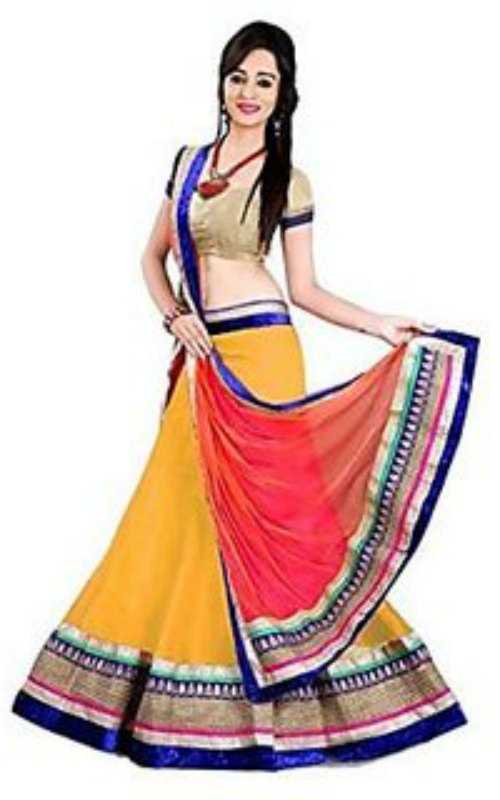 Lehenga Choli In Net Fabric