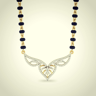 P.C Jeweller 18KT Yellow Gold & Diamond Mangalsutra