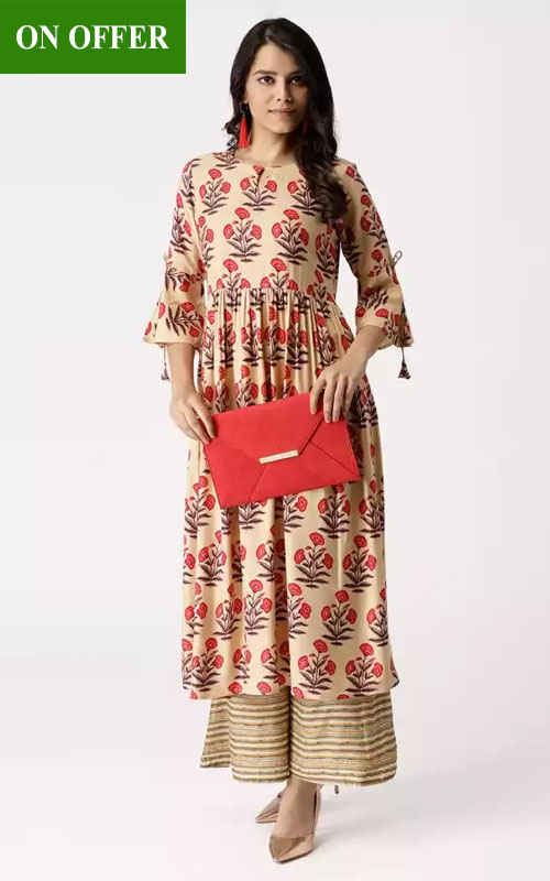 Rayon Kurta and Palazzo Set