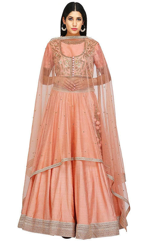 Silk A-Line Lehenga Choli