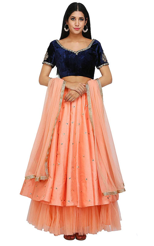  Silk A-Line Lehenga Choli