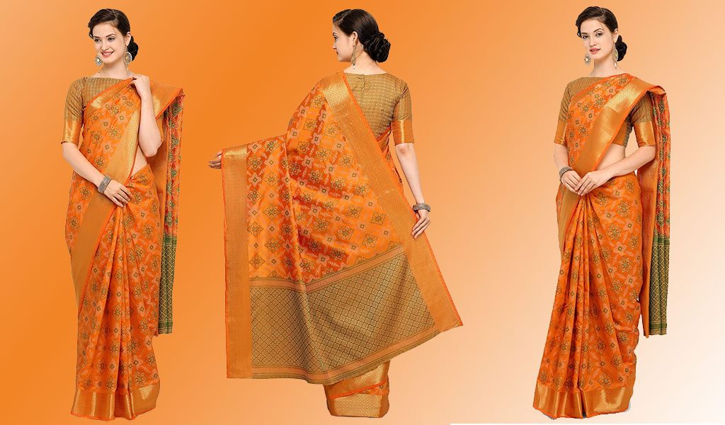 Traditional Silk Saree Kanjivaram Style
