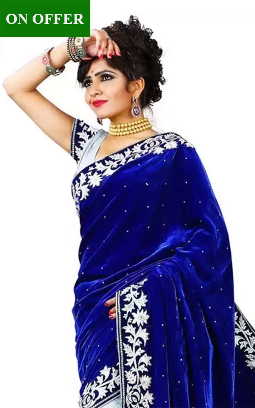 Velvet Net Saree 