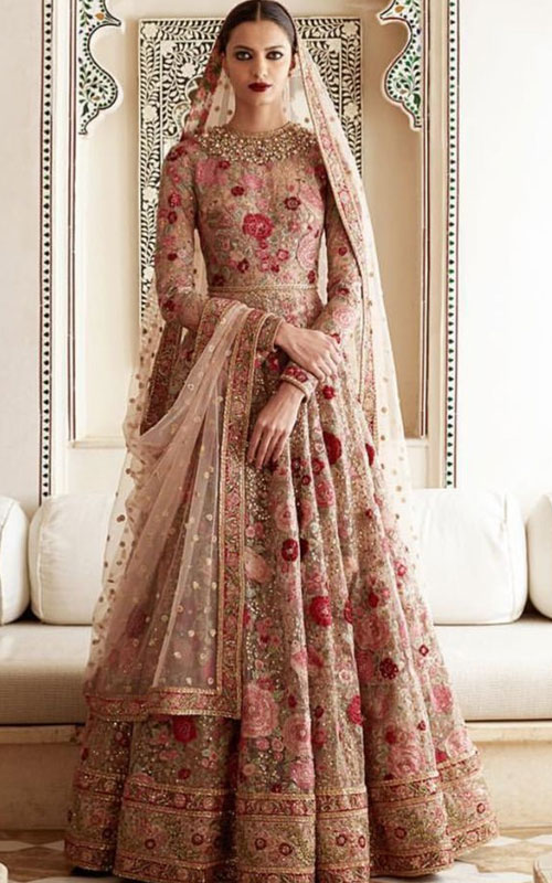 anarkali style lehenga