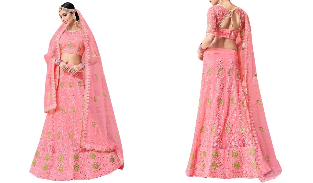 pink lehenga