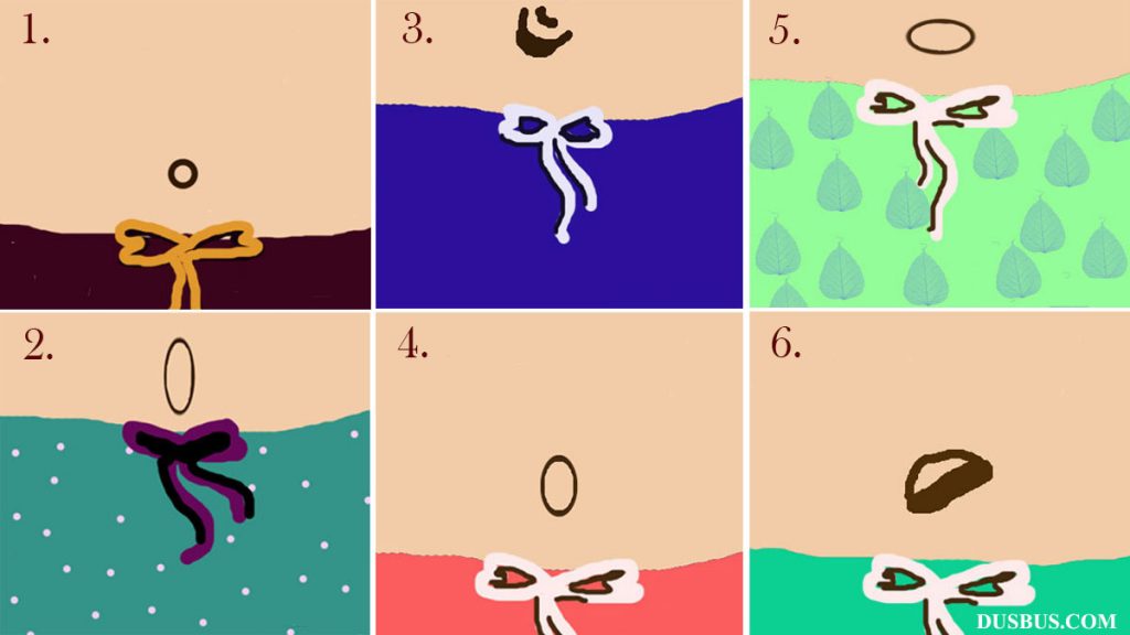 Six belly button shapes