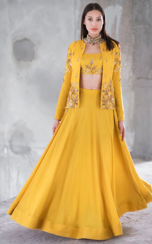 jacket style lehenga