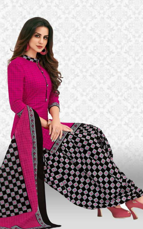 Cotton Blend Printed Salwar Suit