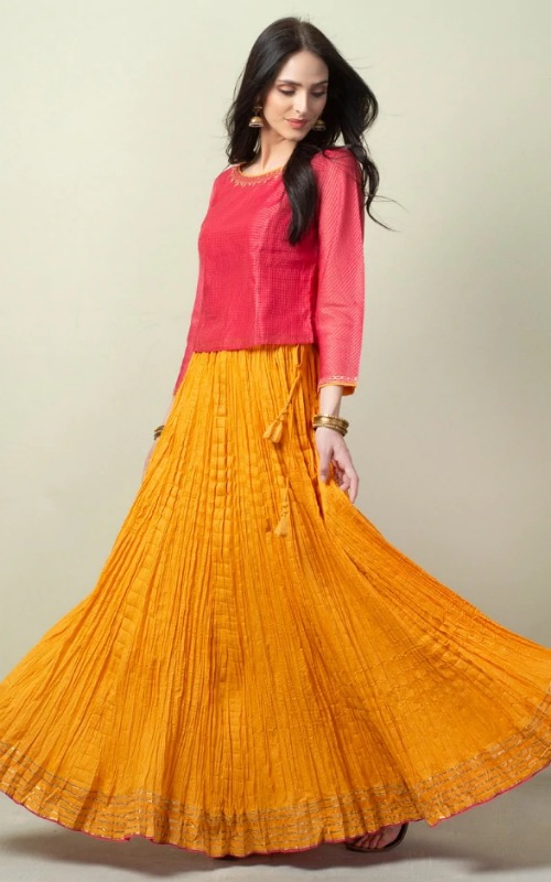 Cotton Mull Lehenga Choli Set