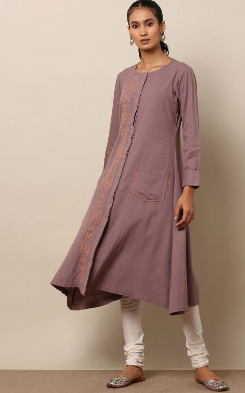 Handwoven Khadi Cotton A-Line Kurta