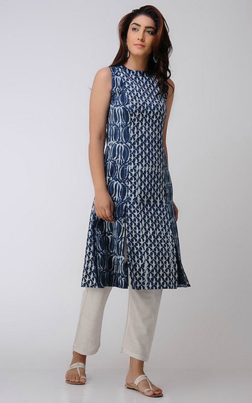 Indigo Handwoven Kurta