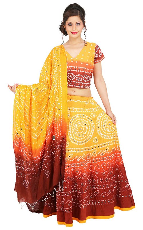 Multicoloured Handmade Lehenga Choli