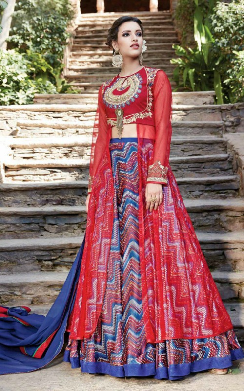 Party Wear Silk Net Lehenga Suit