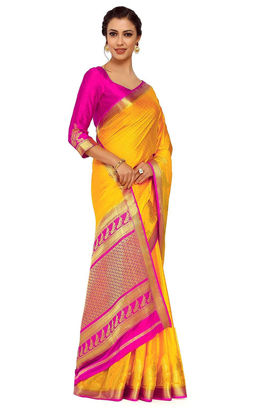 Pattu style Silk saree 
