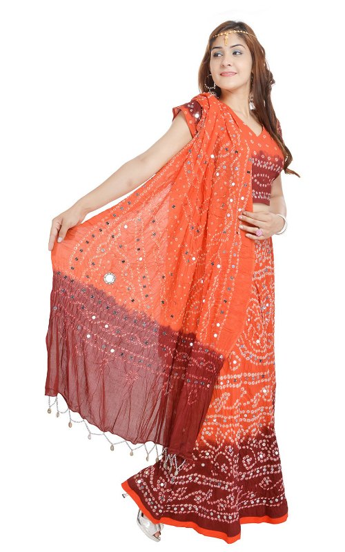 Pure Cotton Lehenga Choli Dupatta Set