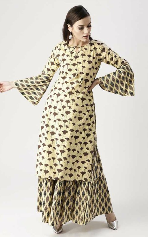 Women's Kurta And Skirt Set