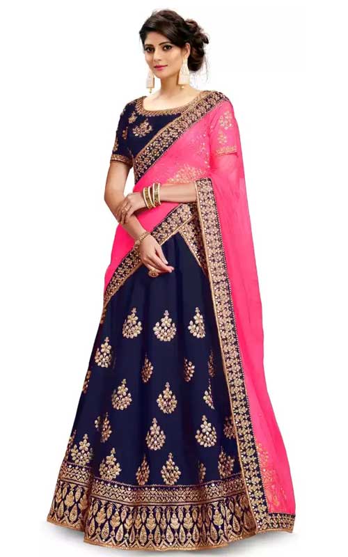 Embroidered Lehenga-Choli Set : 76% Discount