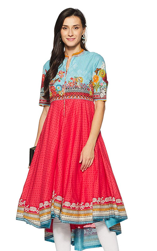 Colourful Anarkali Kurti by BIBA