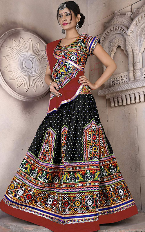 Bandhani Print Navratri Cotton Lehenga Choli