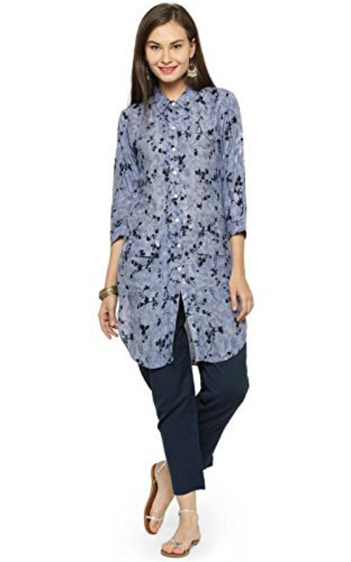 Black Chintz Cotton Kurti