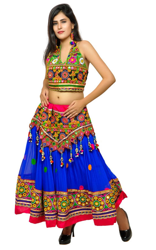 Gujarati Gamthi Ankle Length Skirt - Banjara Style 