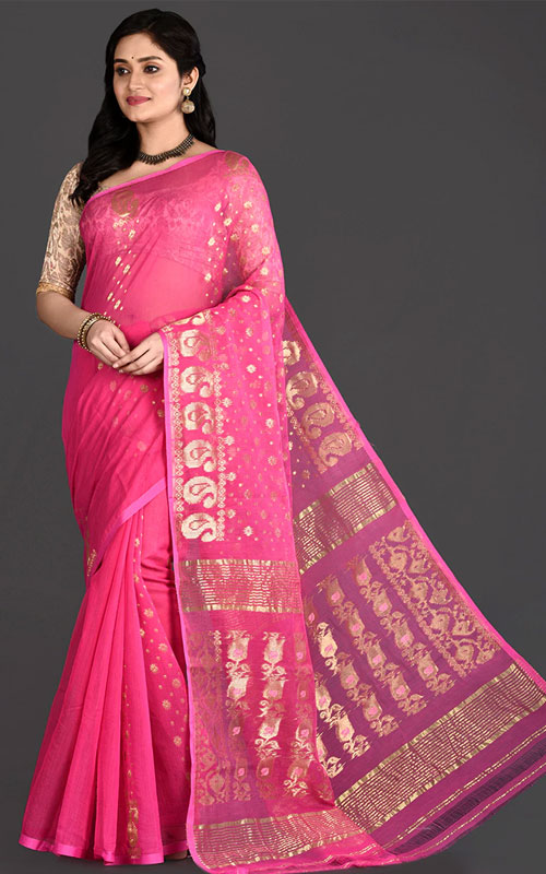 Self-Design Jamdani Saree