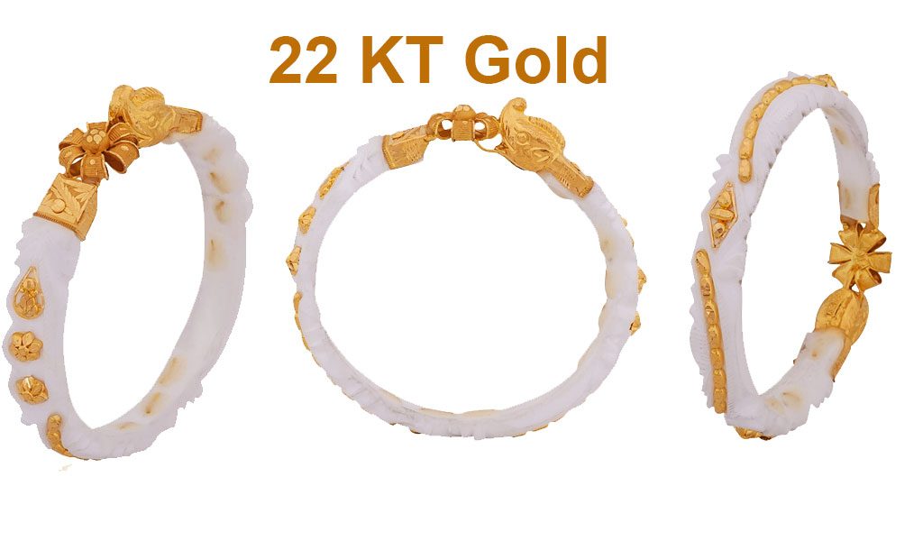 Gold 22k sankha design