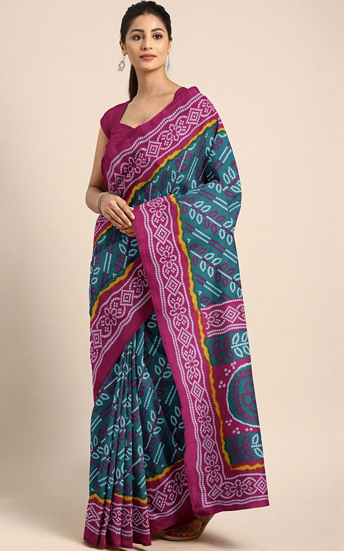 Daily Wear Bandhani Saree