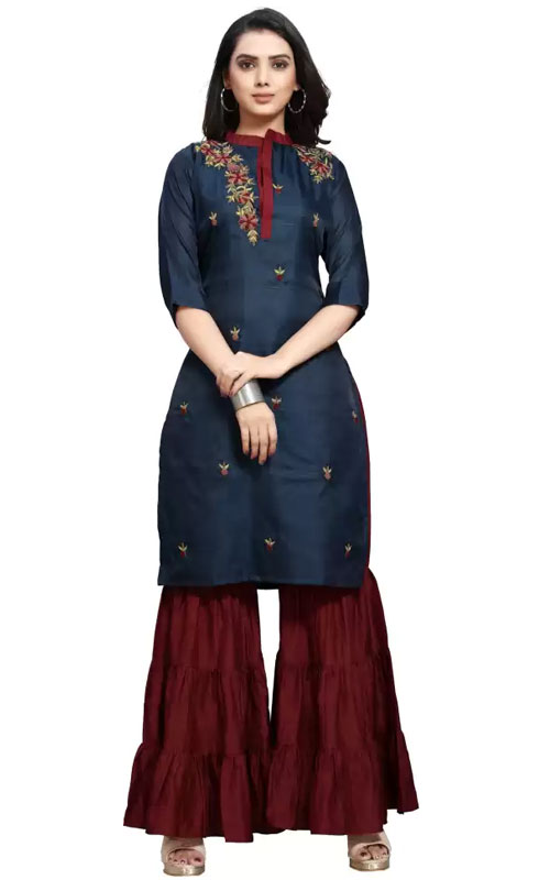 Festive Wear Silk Kurti