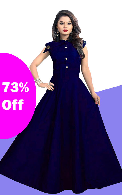 Blue Anarkali Gown