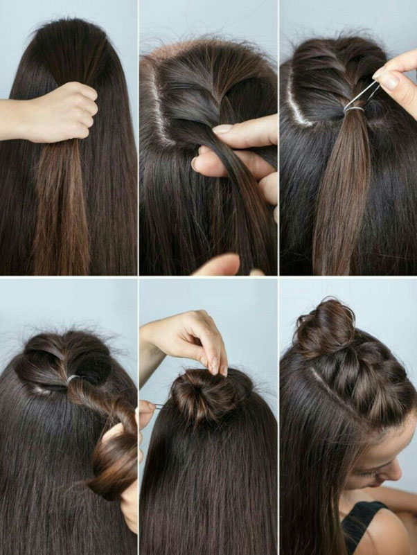 Half Bun Hairstyle