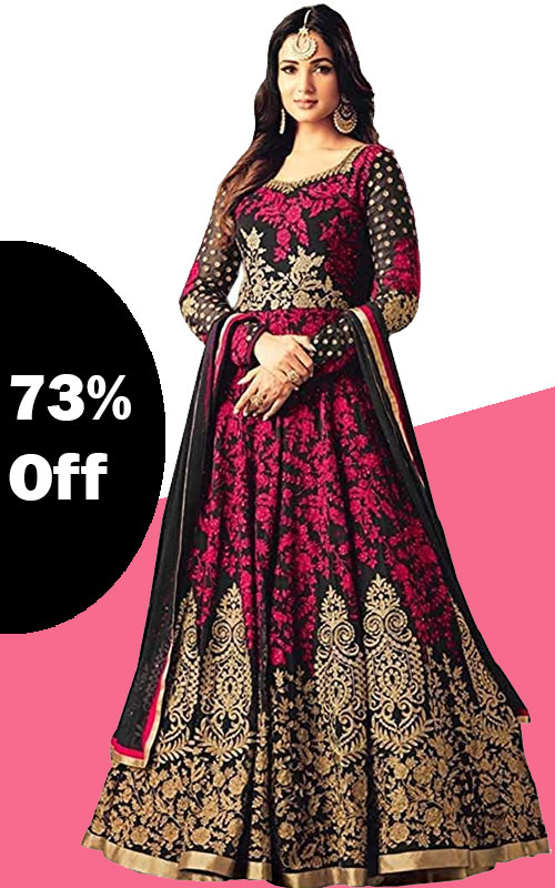 Pink Anarkali Gown