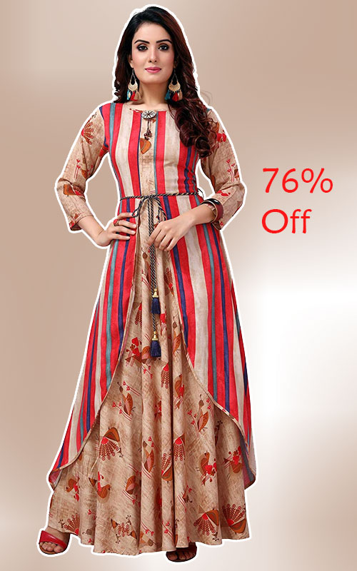 Rayon Gown style Long Kurti