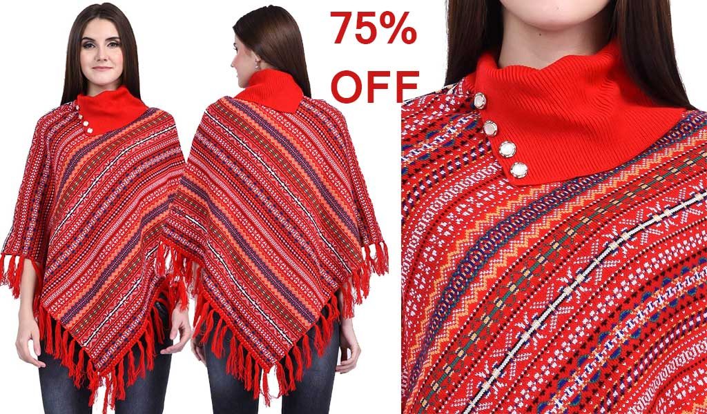 Round Neck Poncho