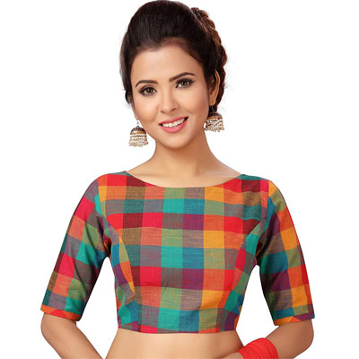 cotton multicolour blouse