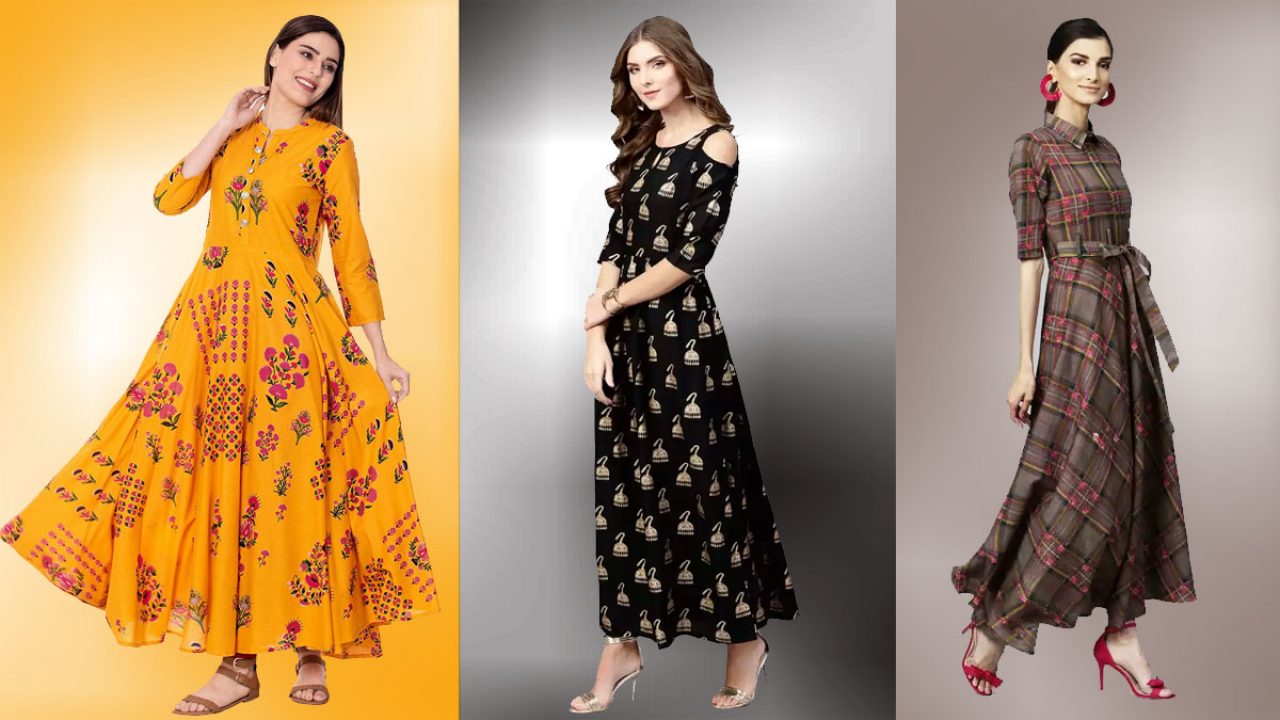 flipkart fashion long dress