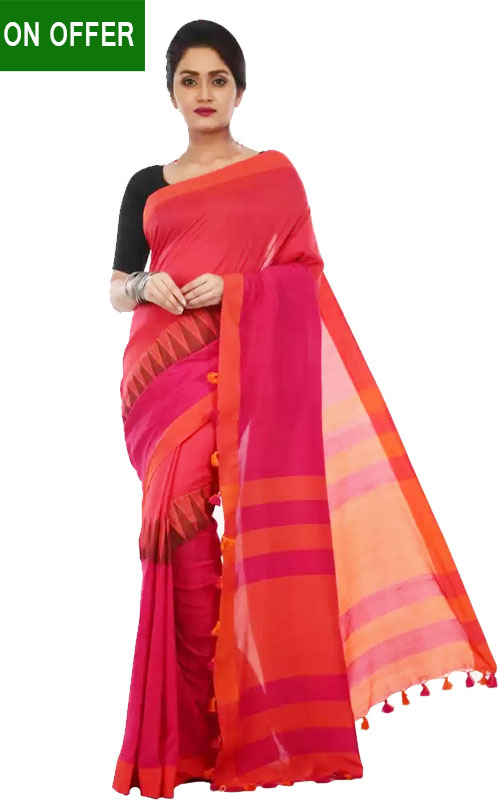 solid Handloom Saree