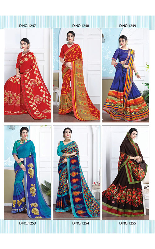 Fancy Designer Printed Saree catalog 2